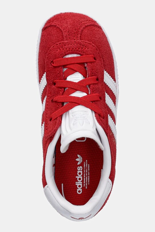 adidas Originals sneakersy zamszowe dziecięce GAZELLE czerwony IH0362