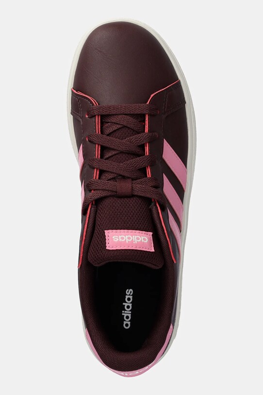 adidas sneakers pentru copii GRAND COURT 2.0 burgundia JR5111