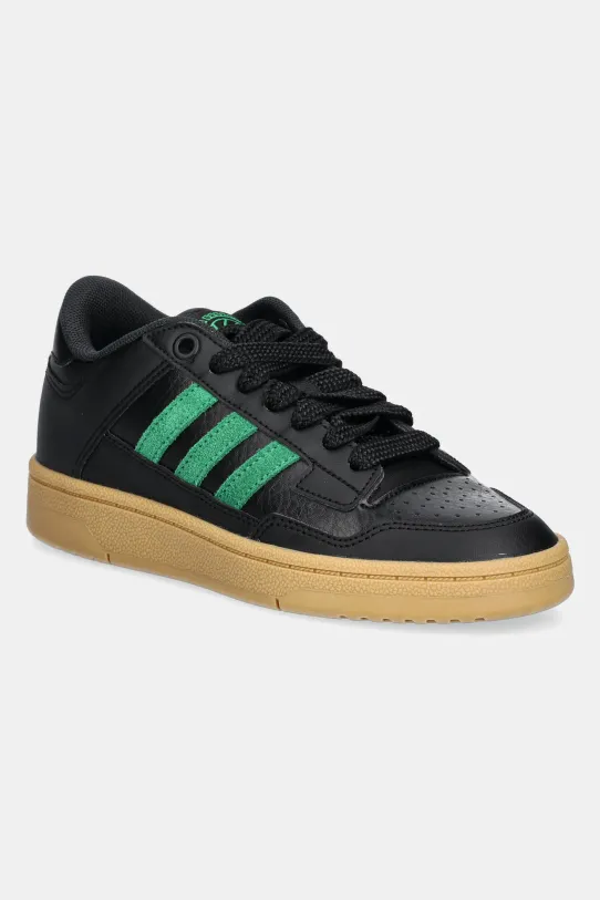 Detské tenisky adidas Originals RAPID COURT LOW imitácia kože čierna JR3179