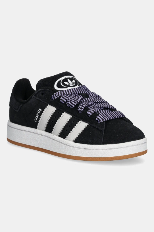 adidas Originals sneakersy zamszowe dziecięce CAMPUS 00s imitacja skóry licowej czarny JP7621