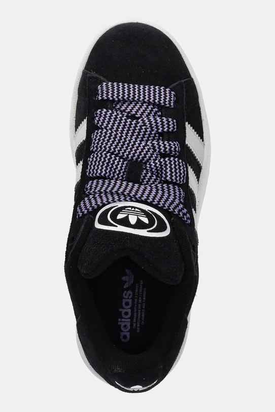 adidas Originals sneakers de piele întoarsă pentru copii CAMPUS 00s negru JP7621