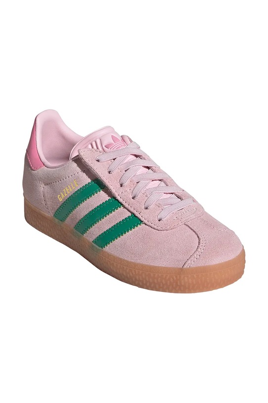 Detské semišové tenisky adidas Originals GAZELLE JQ7837 ružová AW25