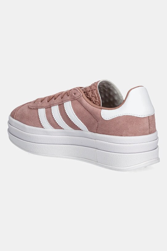 Хлопчик Дитячі замшеві кросівки adidas Originals GAZELLE BOLD JQ7406 помаранчевий
