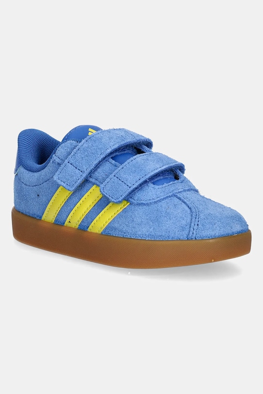 Detské semišové tenisky adidas VL COURT 3.0 imitácia kože modrá JH6306