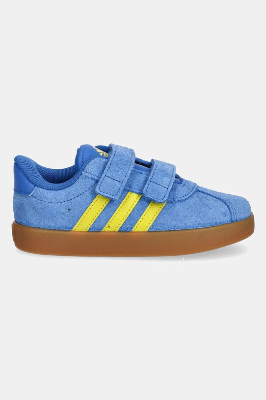 adidas sneakers de piele întoarsă pentru copii VL COURT 3.0 JH6306 albastru SS25