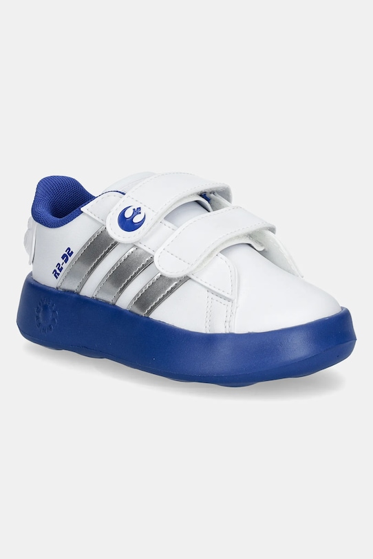 Детские кроссовки adidas DROIDS Grand Court имитация натуральной кожи голубой IH1139