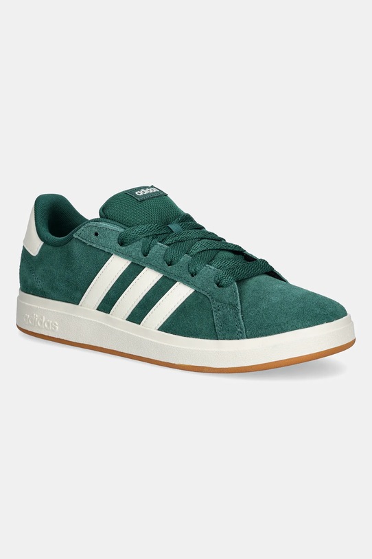 Semišové tenisky adidas GRAND COURT 00s semišová koža zelená JP5893