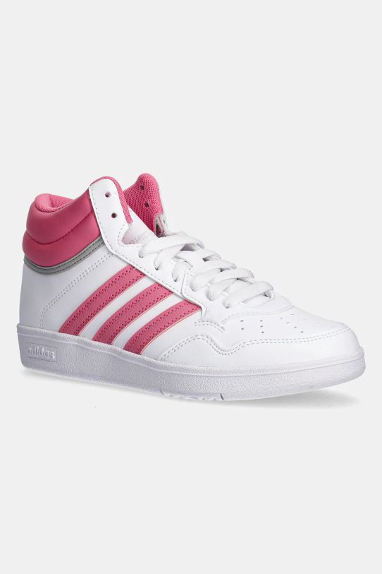 Detské tenisky adidas Originals HOOPS 4.0 MID imitácia kože biela JI0906