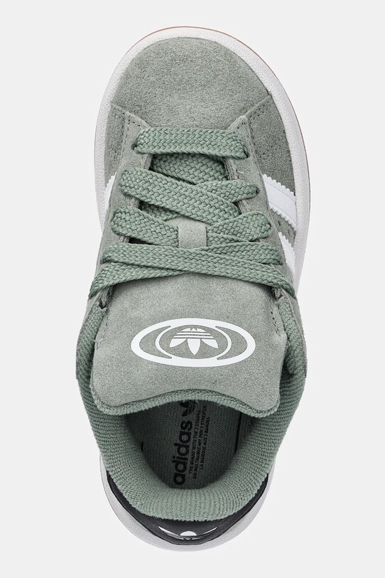 adidas Originals sneakersy zamszowe dziecięce CAMPUS 00s zielony JP5509