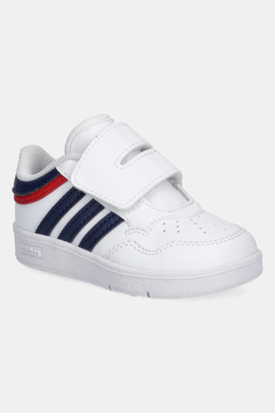 Детские кроссовки adidas Originals HOOPS 4.0 имитация натуральной кожи белый JI3488