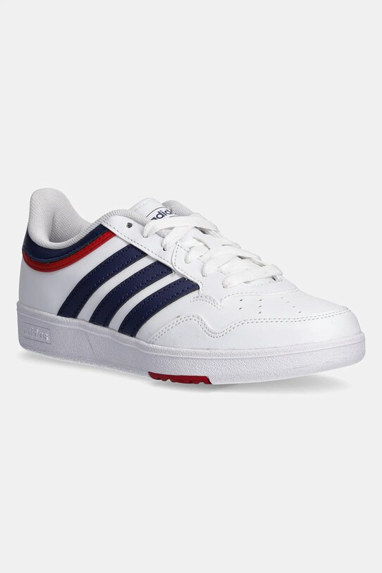 Дитячі кросівки adidas Originals HOOPS 4.0 імітація лицьової шкіри білий JI3473