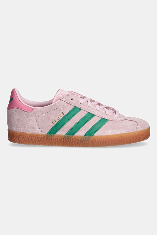 Dětské semišové sneakers boty adidas Originals GAZELLE JP7128 růžová SS25