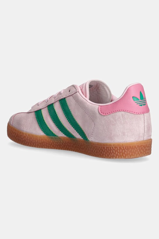 CHLAPEC Dětské semišové sneakers boty adidas Originals GAZELLE JP7128 růžová