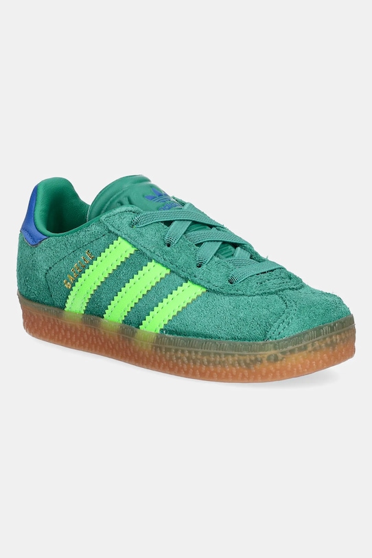 adidas Originals sneakers GAZELLE piele întoarsă verde JP7137