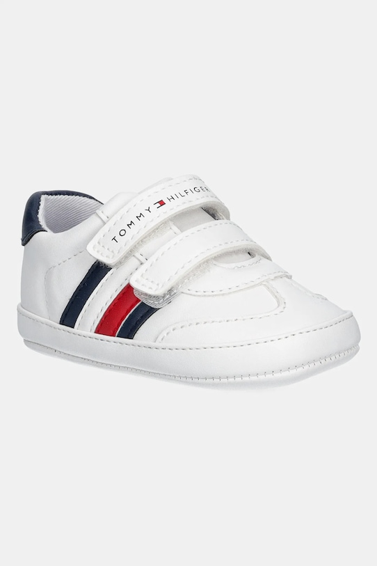 Dětské boty Tommy Hilfiger imitace kůže bílá T0B9.33831