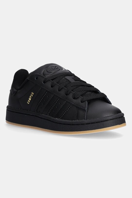 Dětské kožené sneakers boty adidas Originals CAMPUS 00s imitace kůže černá JR5759
