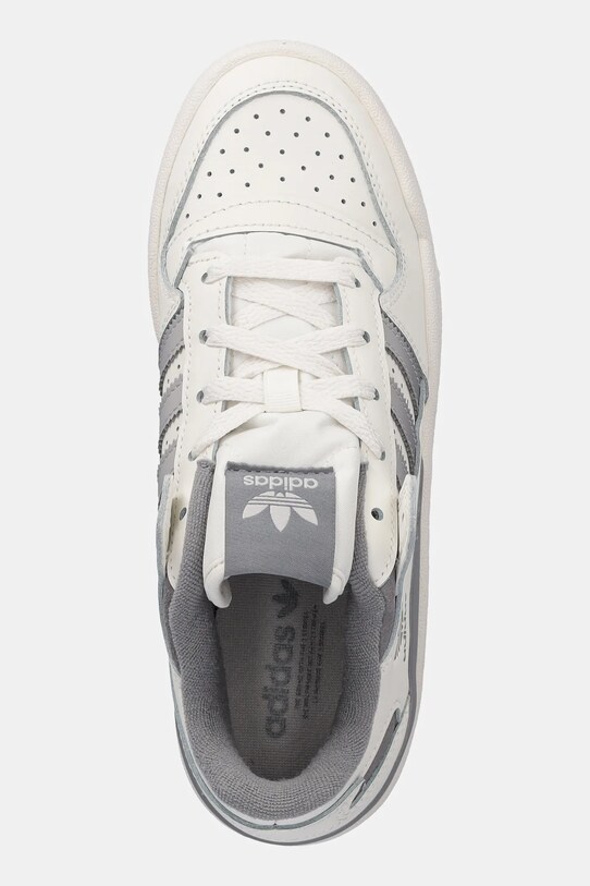 Детские кожаные кроссовки adidas Originals FORUM LOW бежевый JI0405