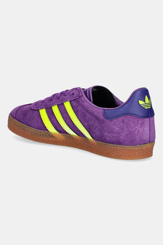 Chłopiec adidas Originals sneakersy zamszowe GAZELLE JP7126 fioletowy