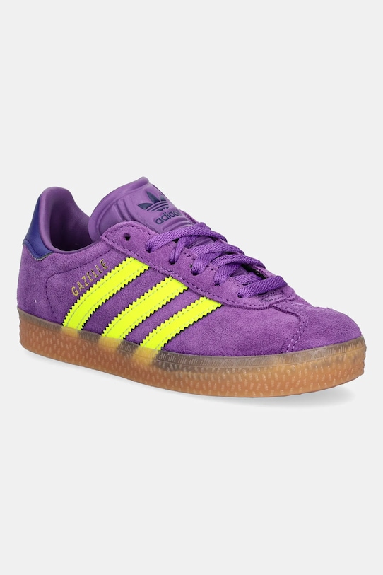 adidas Originals sneakers de piele întoarsă pentru copii GAZELLE piele violet JP7131