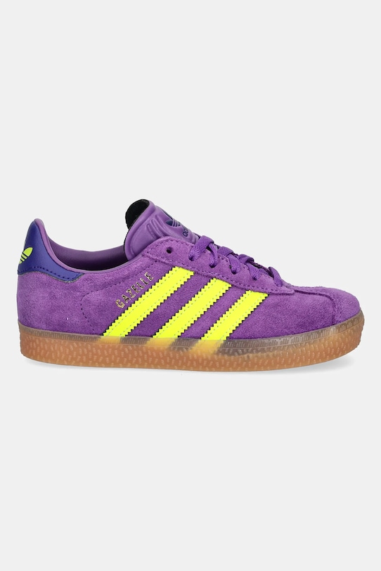adidas Originals sneakers de piele întoarsă pentru copii GAZELLE JP7131 violet SS25