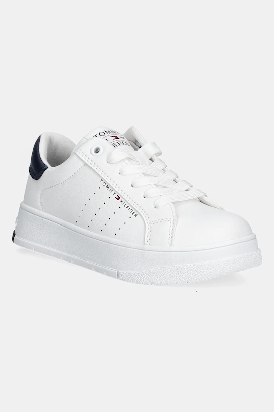 Tommy Hilfiger sneakersy dziecięce imitacja skóry licowej biały T3X9.33856.30.34