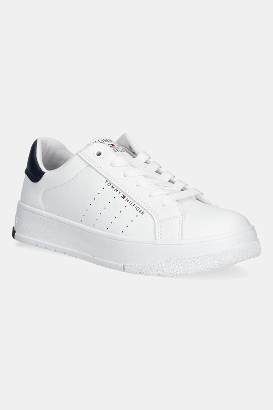 Детские кроссовки Tommy Hilfiger имитация натуральной кожи белый T3X9.33856.35.41