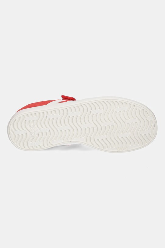 Дитячі замшеві кросівки adidas VL COURT 3.0 JH6314 помаранчевий