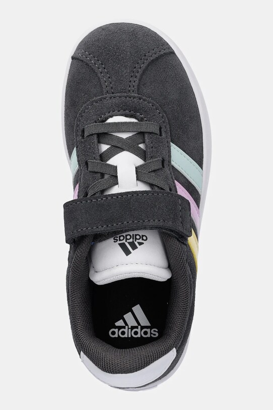 adidas sneakersy zamszowe dziecięce VL COURT 3.0 szary JH6315