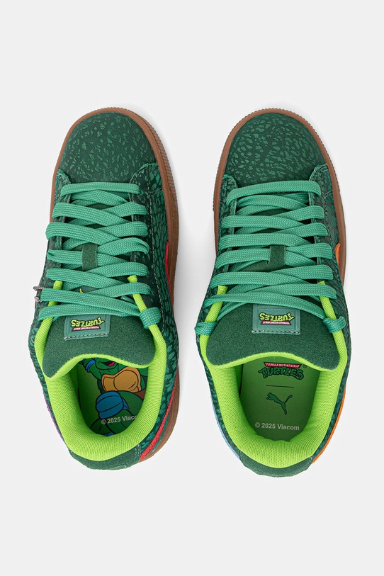 Замшевые кроссовки Puma Suede XL TMNT зелёный 401427