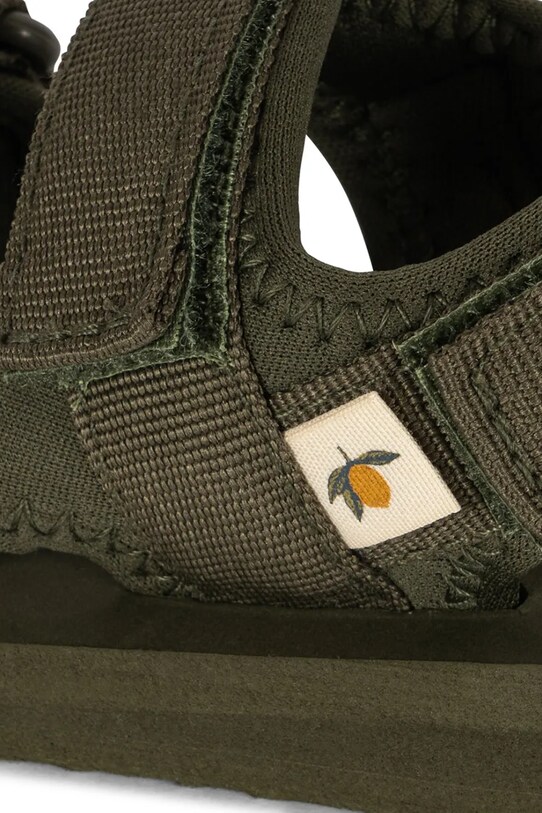 Konges Sløjd sandały dziecięce SUN SANDAL SOLID KS102558 zielony