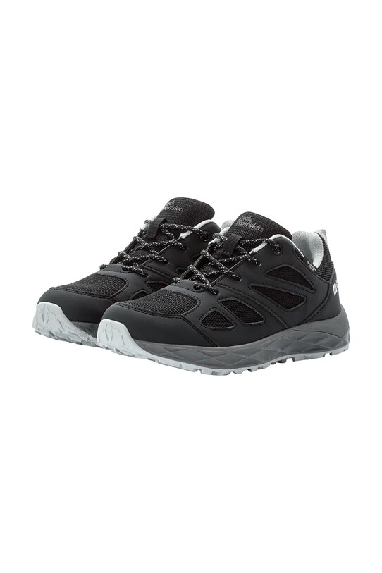 Jack Wolfskin buty dziecięce WOODLAND 2 TEXAPORE LOW K syntetyczny czarny 4059811.34.40