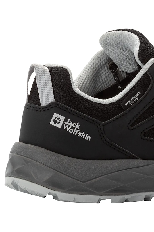 Chlapec Detské topánky Jack Wolfskin WOODLAND 2 TEXAPORE LOW K 4059811.34.40 čierna