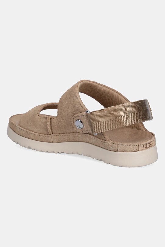 Chłopiec UGG klapki zamszowe dziecięce GOLDENSTAR GLIDE 1166713K beżowy