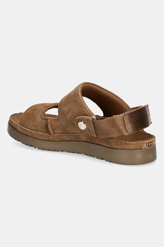 Chłopiec UGG klapki zamszowe dziecięce GOLDENSTAR GLIDE 1166713K brązowy