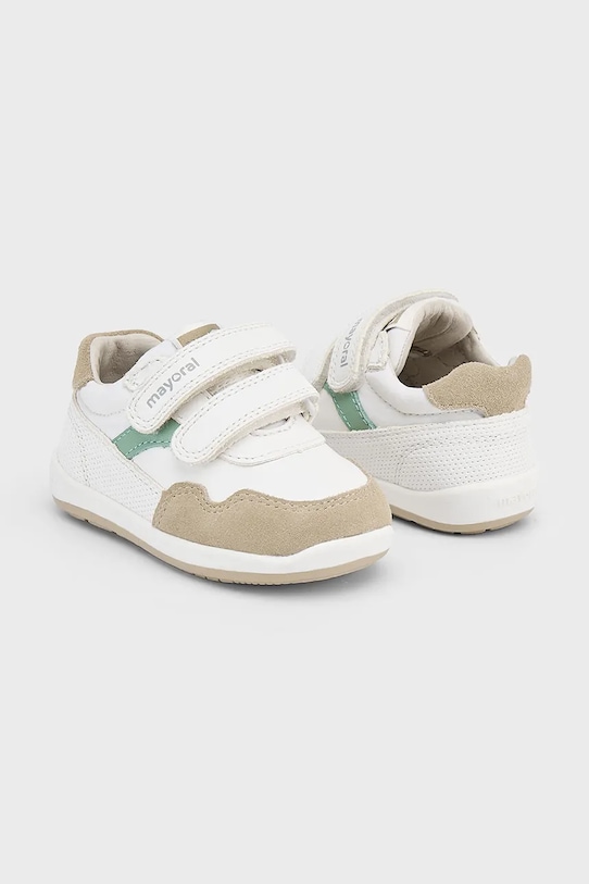 Бебешки кожени кецове Mayoral 41652.67A.Baby.PPYA бял SS25