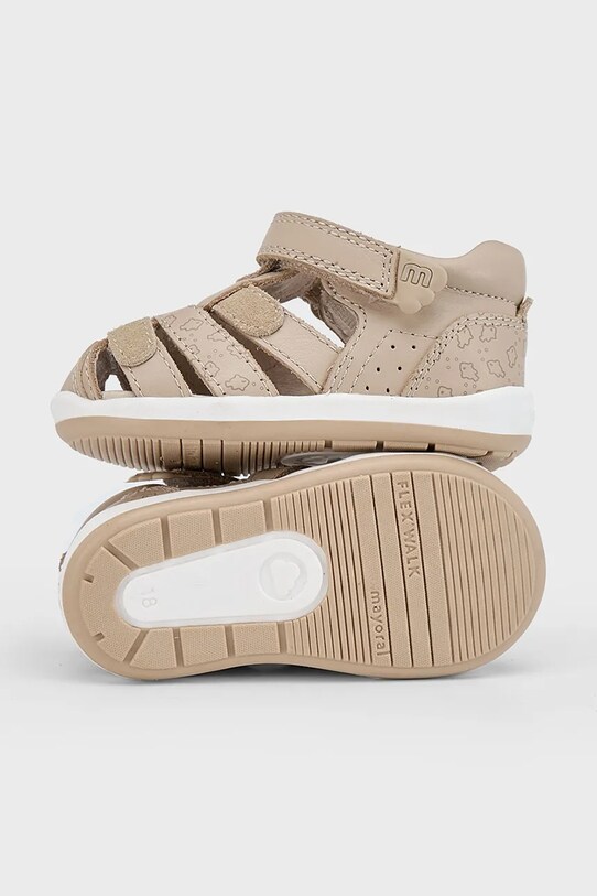 Chlapec Detské kožené sandálky Mayoral 41654.68A.Baby.PPYA hnedá