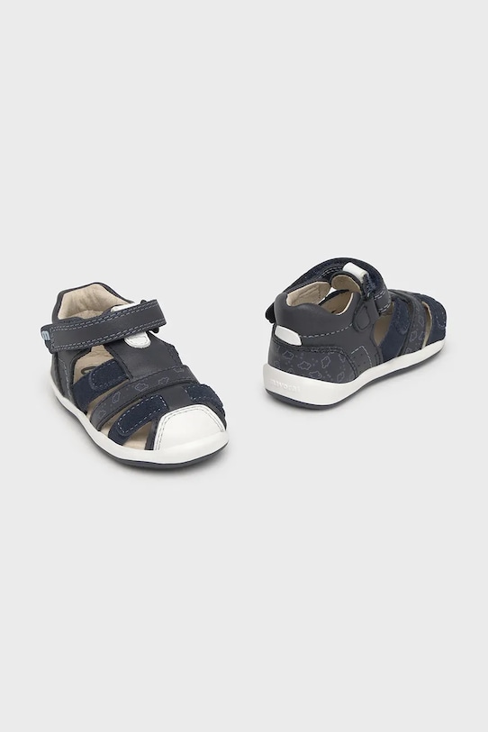 Mayoral sandale din piele pentru copii piele întoarsă bleumarin 41654.68C.Baby.PPYA