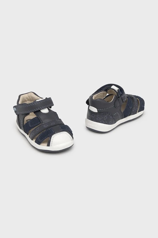 Dječje kožne sandale Mayoral brušena koža siva 41654.68C.Baby.PPYA