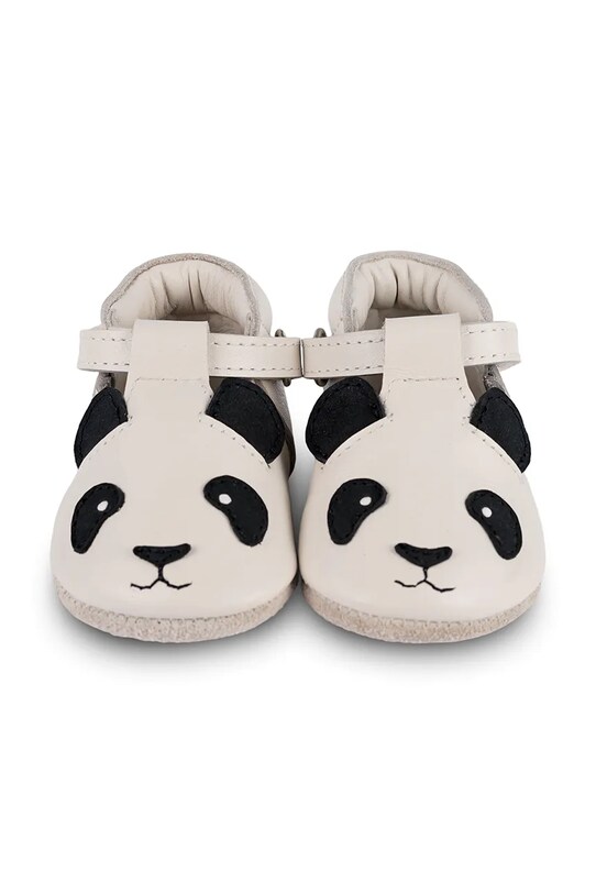 Donsje incaltaminte din piele pentru bebelusi Spark Classic Shoes Panda 1003010 alb SS25