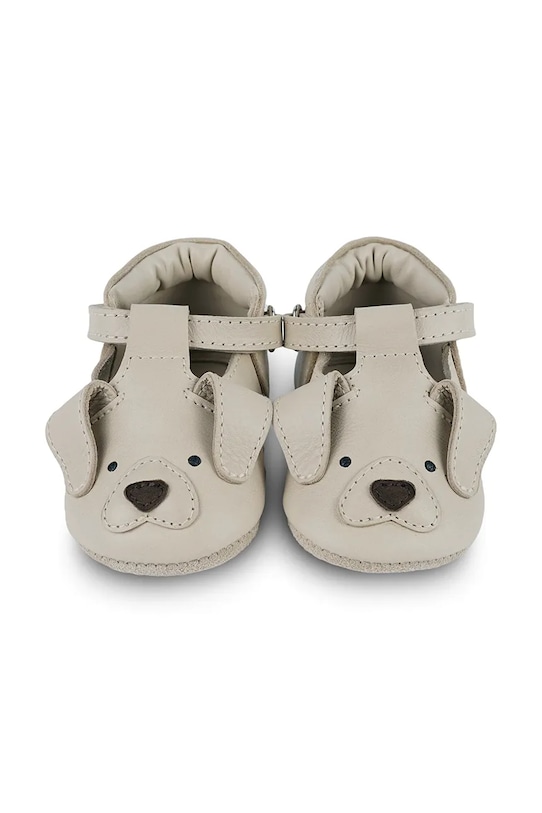 Хлопчик Шкіряні кросівки для немовлят Donsje Spark Special Shoes Golden Retriever 1003011 бежевий