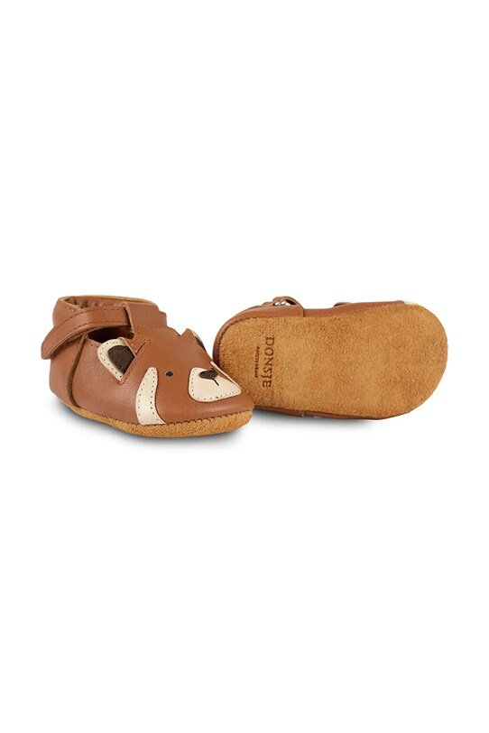 Donsje incaltaminte din piele pentru bebelusi Spark Special Shoes Red Panda 1003013 maro