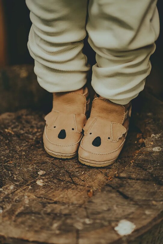 Βρεφικά παπούτσια σουέτ Donsje Morris Sneakers Koala χωρίς μόνωση μπεζ 1036303