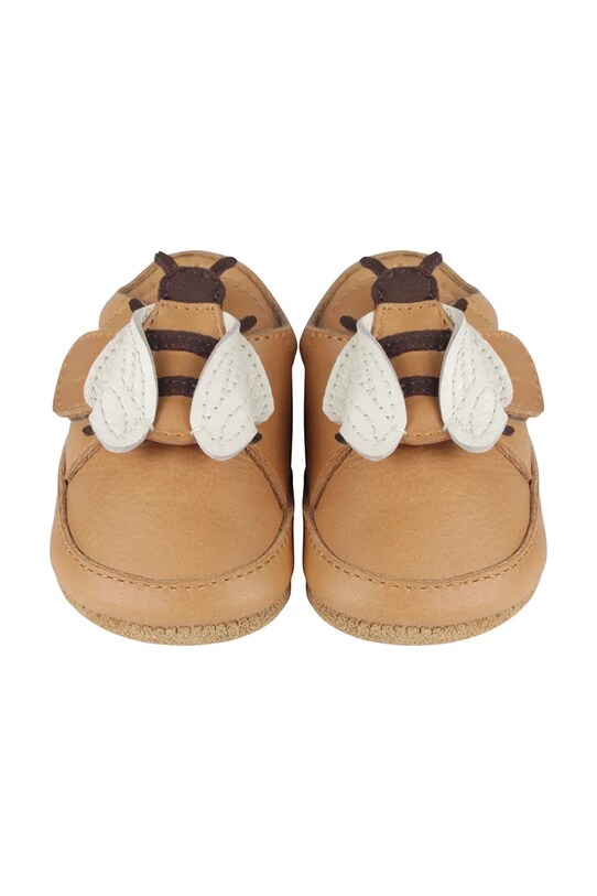 Fiú Donsje csecsemő bőrcipő Niek Sneakers Bee 1037001 barna