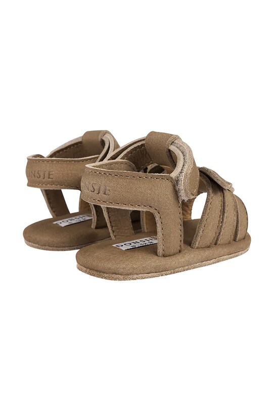 Kojenecké kožené sandály Donsje Diedan Sandals Koala hnědá 1039601