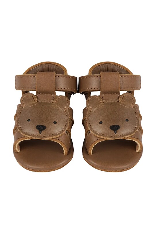 Момче Бебешки кожени сандали Donsje Diedan Sandals Bear 1039602 кафяв