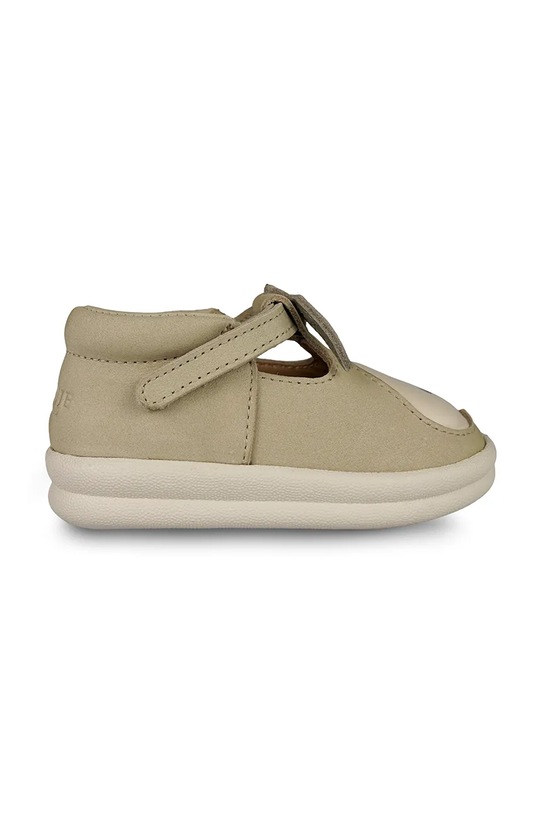 Donsje półbuty nubukowe dziecięce Joeka Shoes Pear 1501904 zielony
