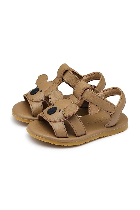 Παιδικά δερμάτινα σανδάλια Donsje Mhalo Sandals Koala 1502303 καφέ SS25
