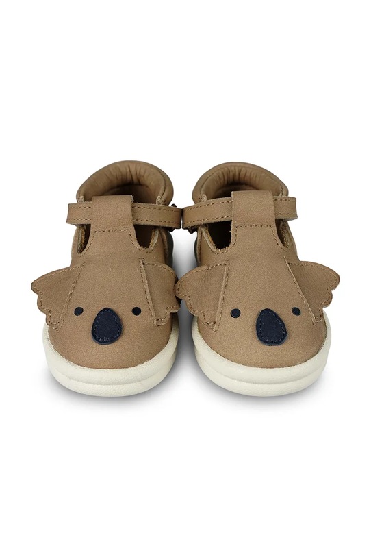 Donsje półbuty nubukowe dziecięce Zazo Classic Shoes Koala 1503505 zielony SS25