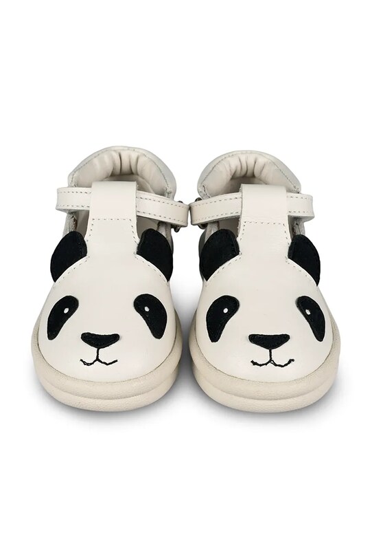 Donsje półbuty skórzane dziecięce Zazo Classic Shoes Panda 1503506 biały SS25