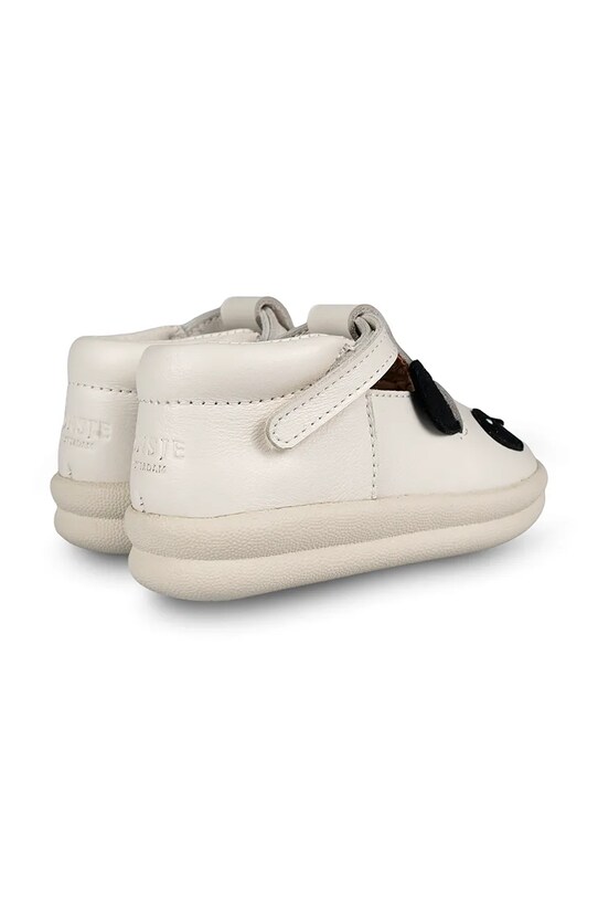 Donsje półbuty skórzane dziecięce Zazo Classic Shoes Panda biały 1503506